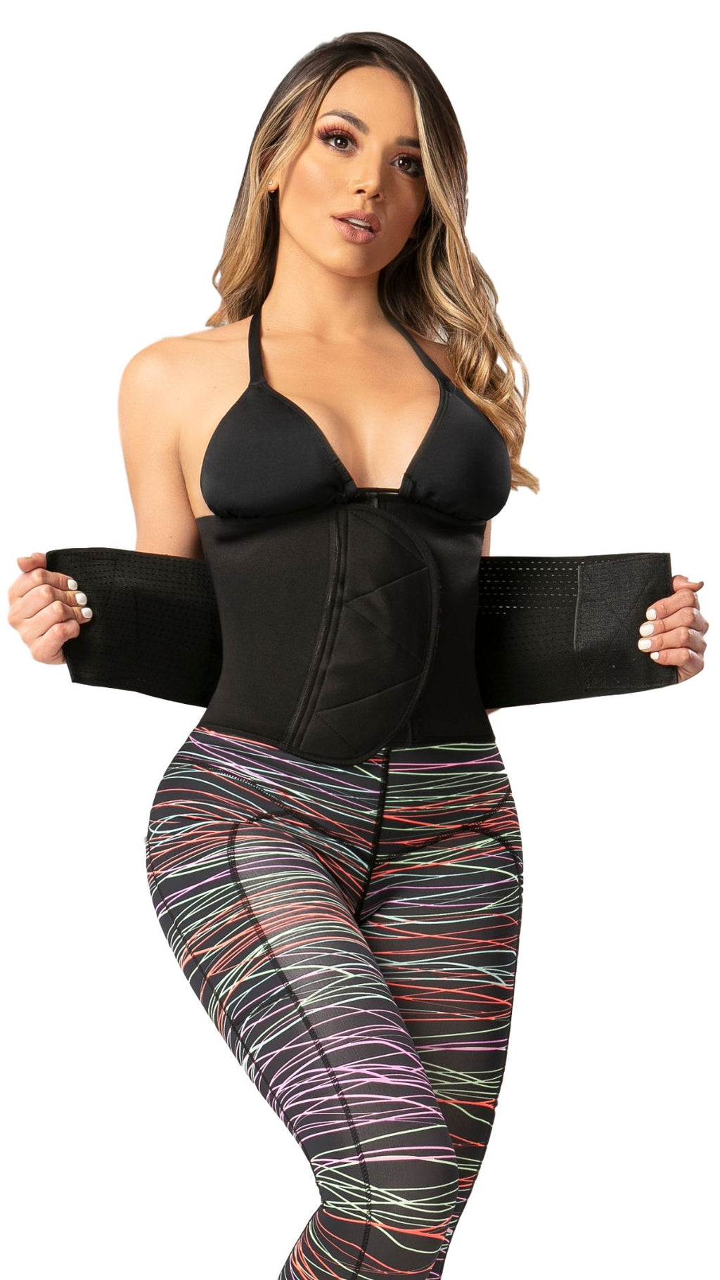 FAJA DEPORTIVA NEOPRENO Y BANDAS ELASTICAS