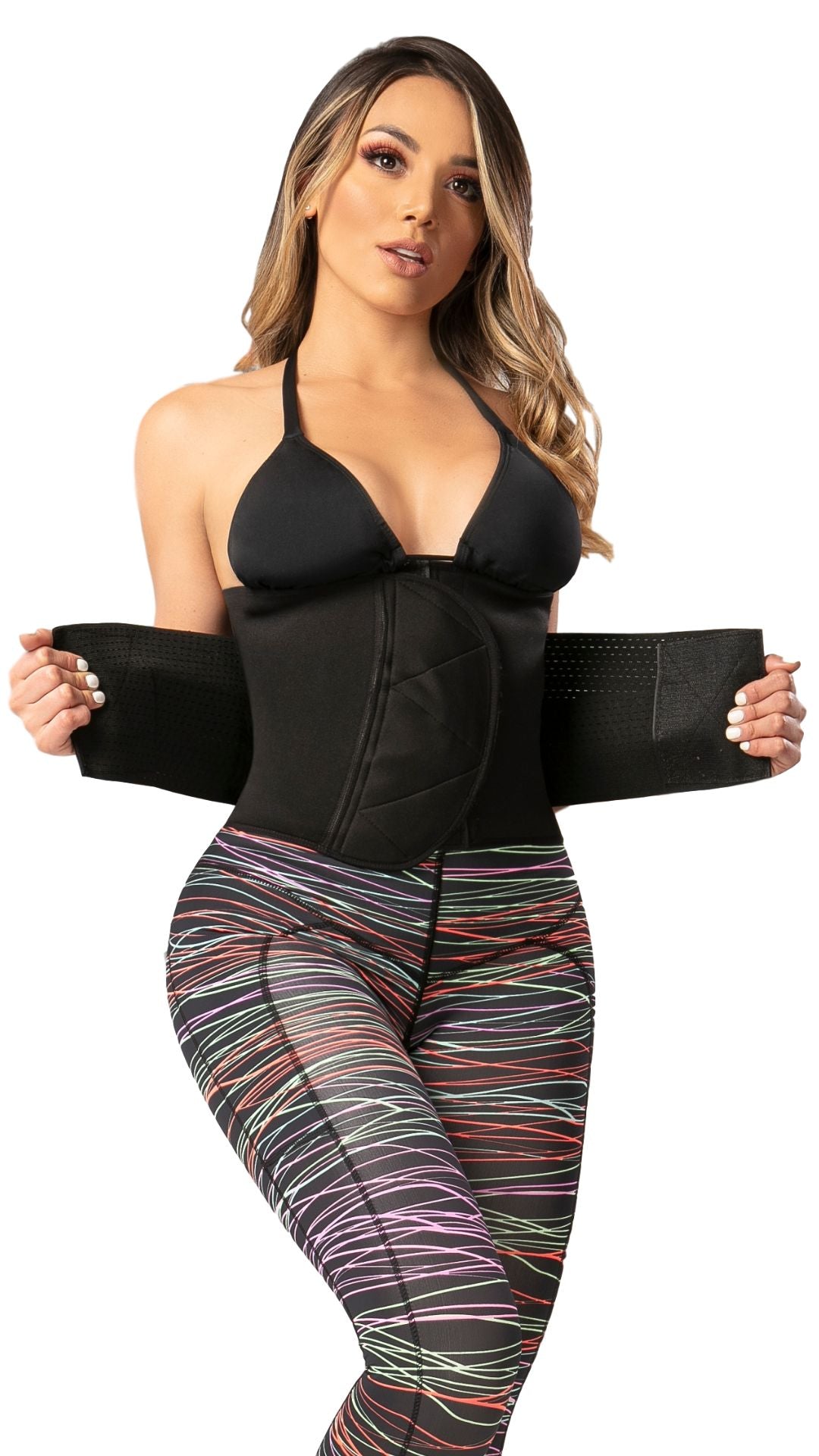 FAJA DEPORTIVA NEOPRENO Y BANDAS ELASTICAS