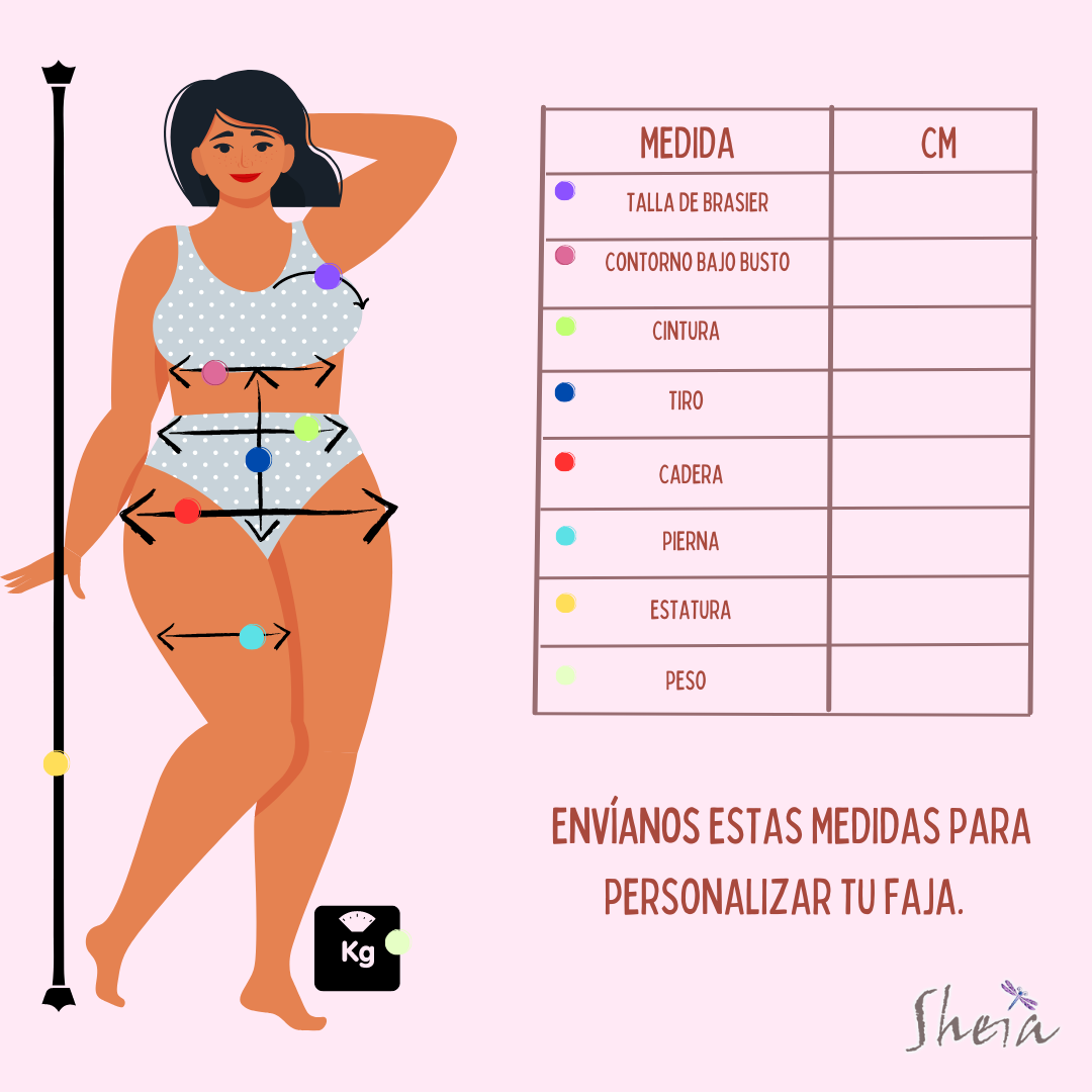 FAJA CON MANGAS REF: ROSE M